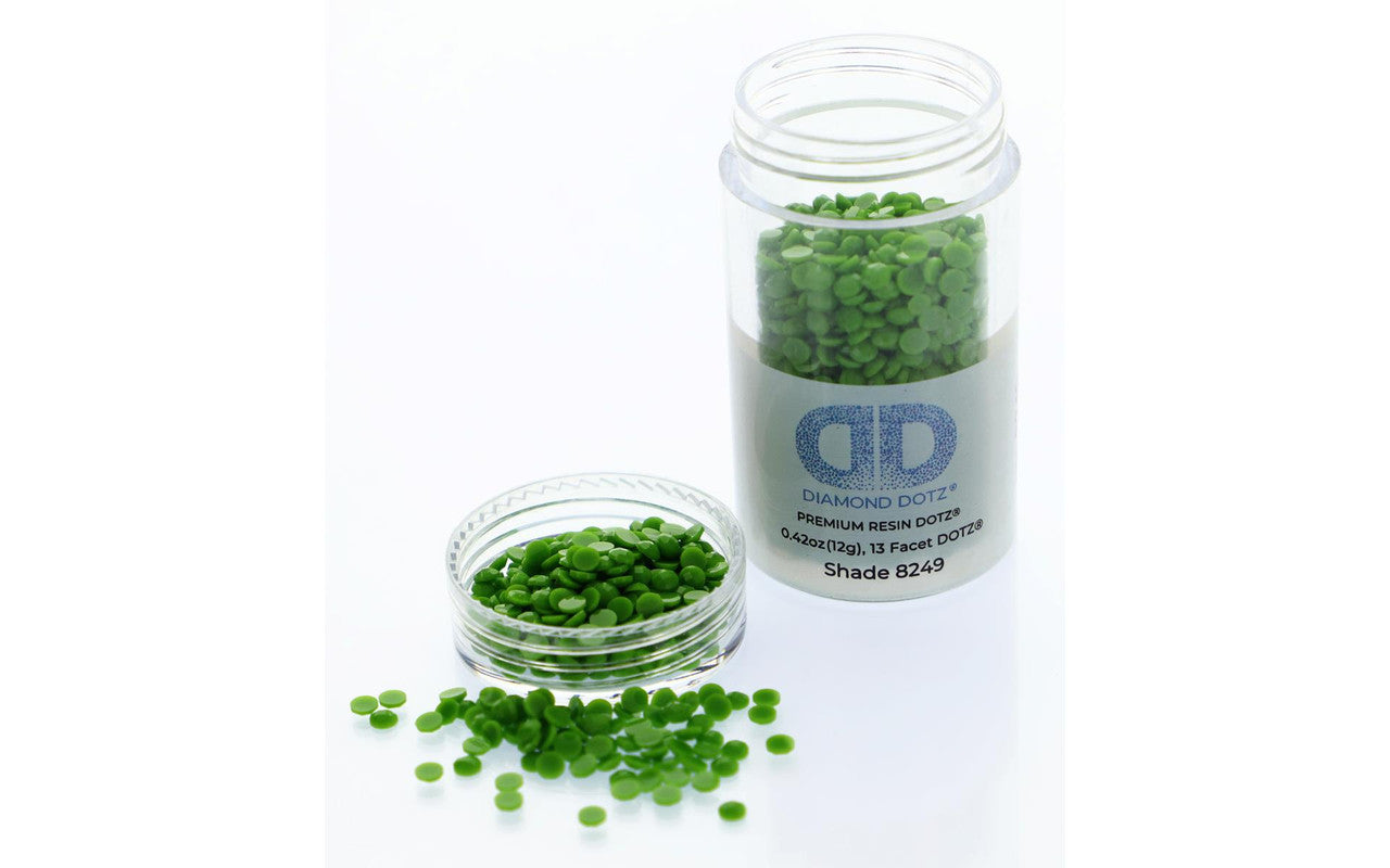 Gemas de estilo libre Diamond Dotz 2,8 mm 12 g Verde rana 8249